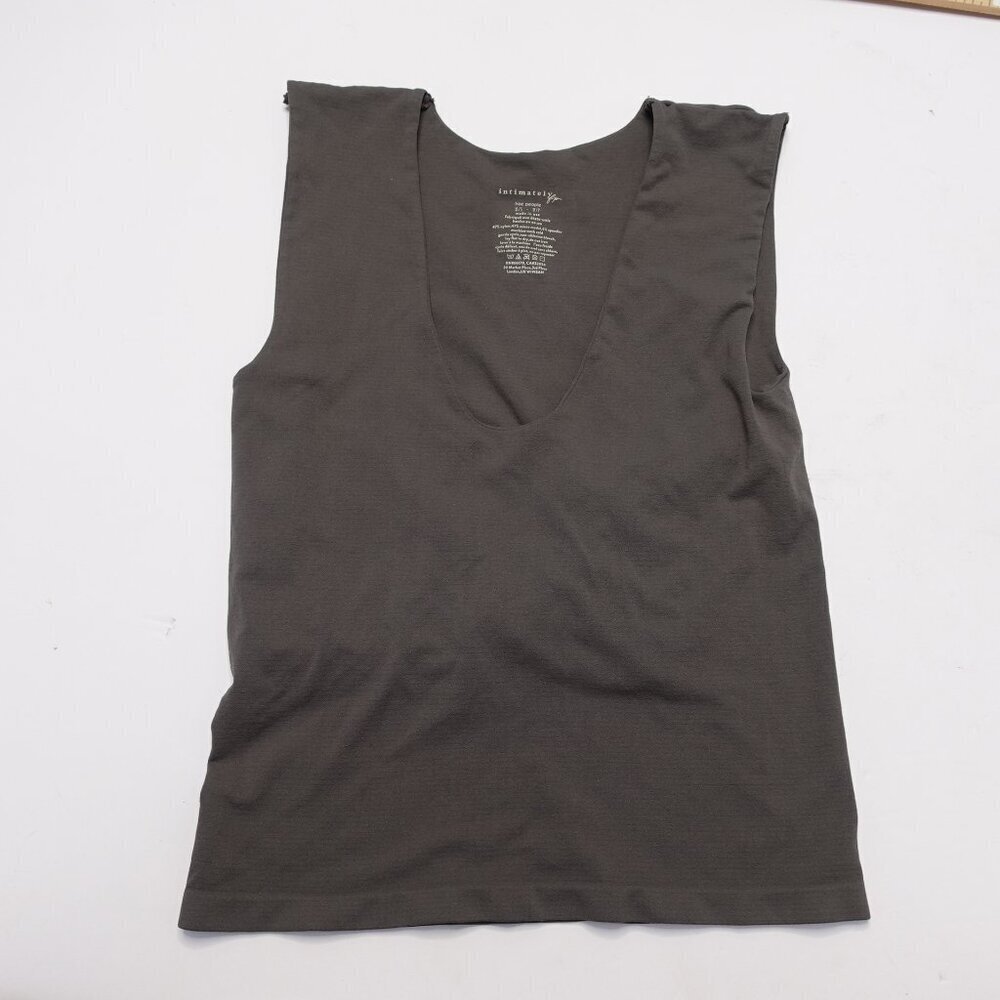 Free People Intimately deep scoop neck Top women Dark grey color size XS S New